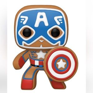 Funko Marvel Holiday Gingerbread Captain America Pop! Vinyl Figure